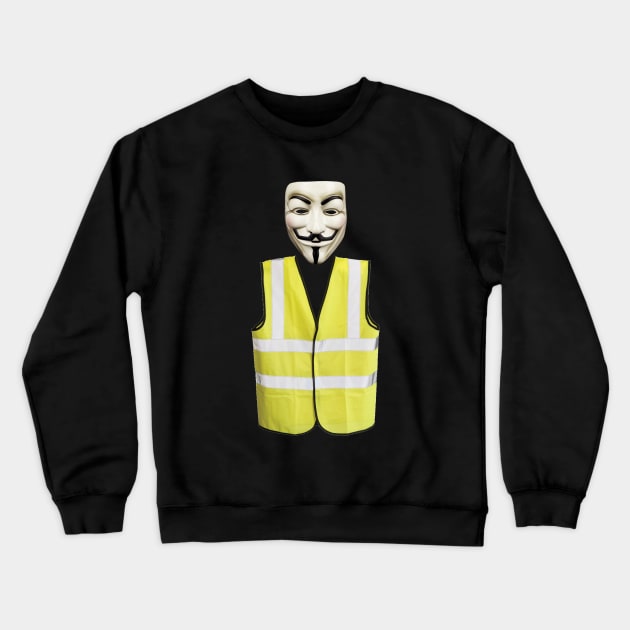 Yellow Vest Crewneck Sweatshirt by SteelWoolBunny